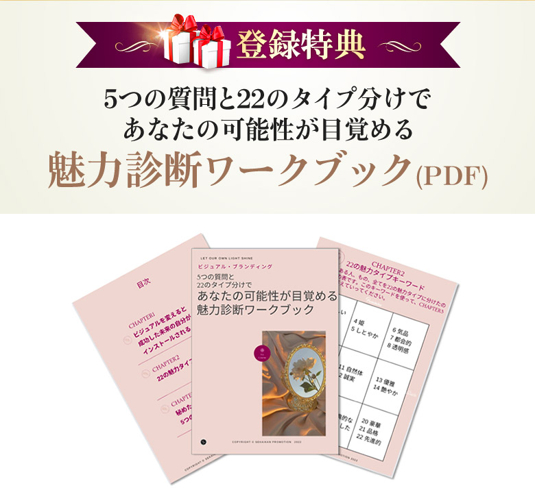 5つの質問と22のタイプ分けで あなたの可能性が目覚める魅力診断 ワークブック